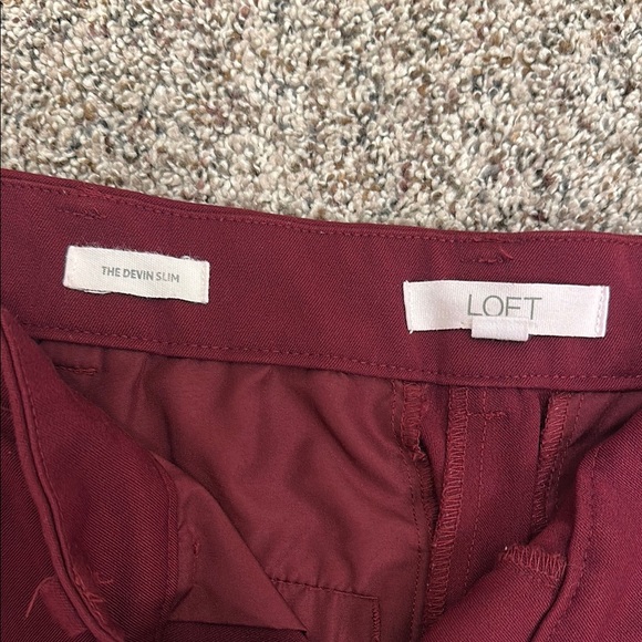 Loft Burgundy Pants - Picture 3 of 3